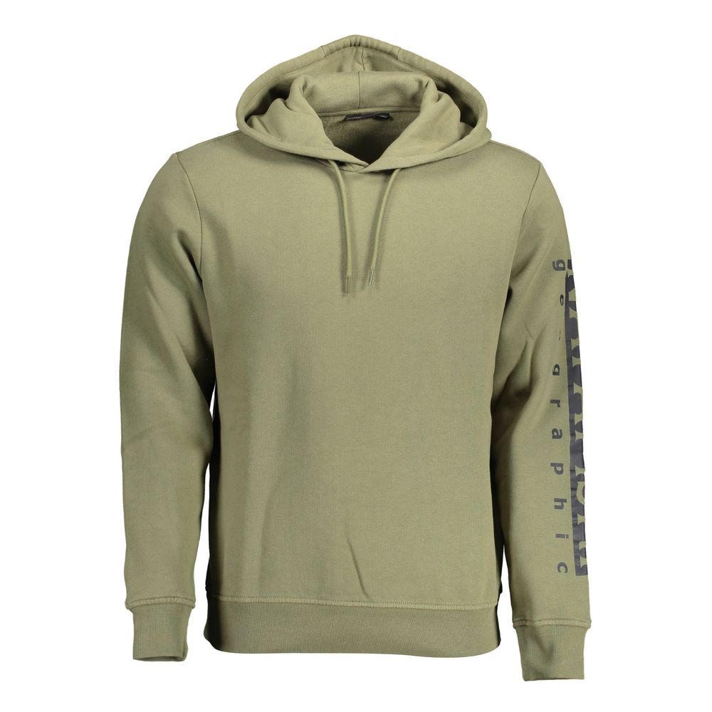 Napapijri Grüner Baumwollpullover für Männer
