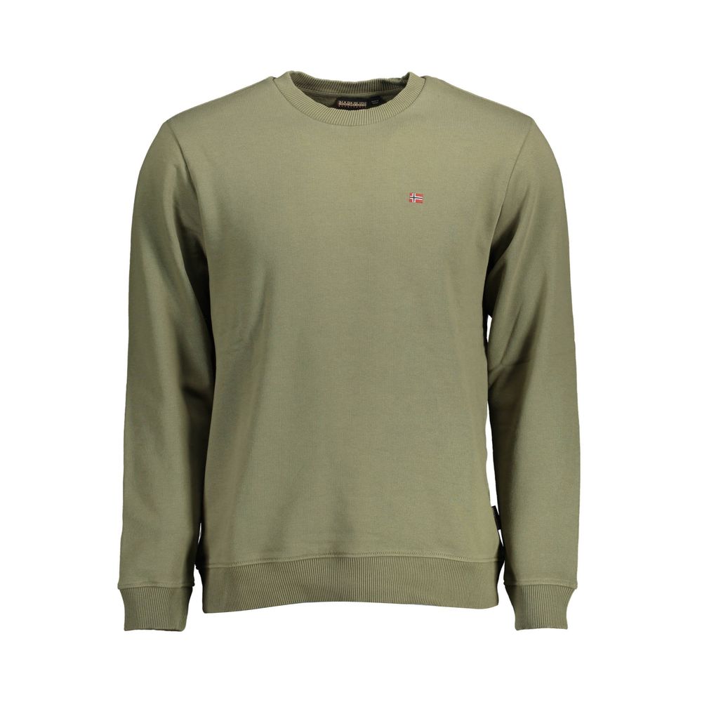 Napapijri Men's Green Cotton Sweater