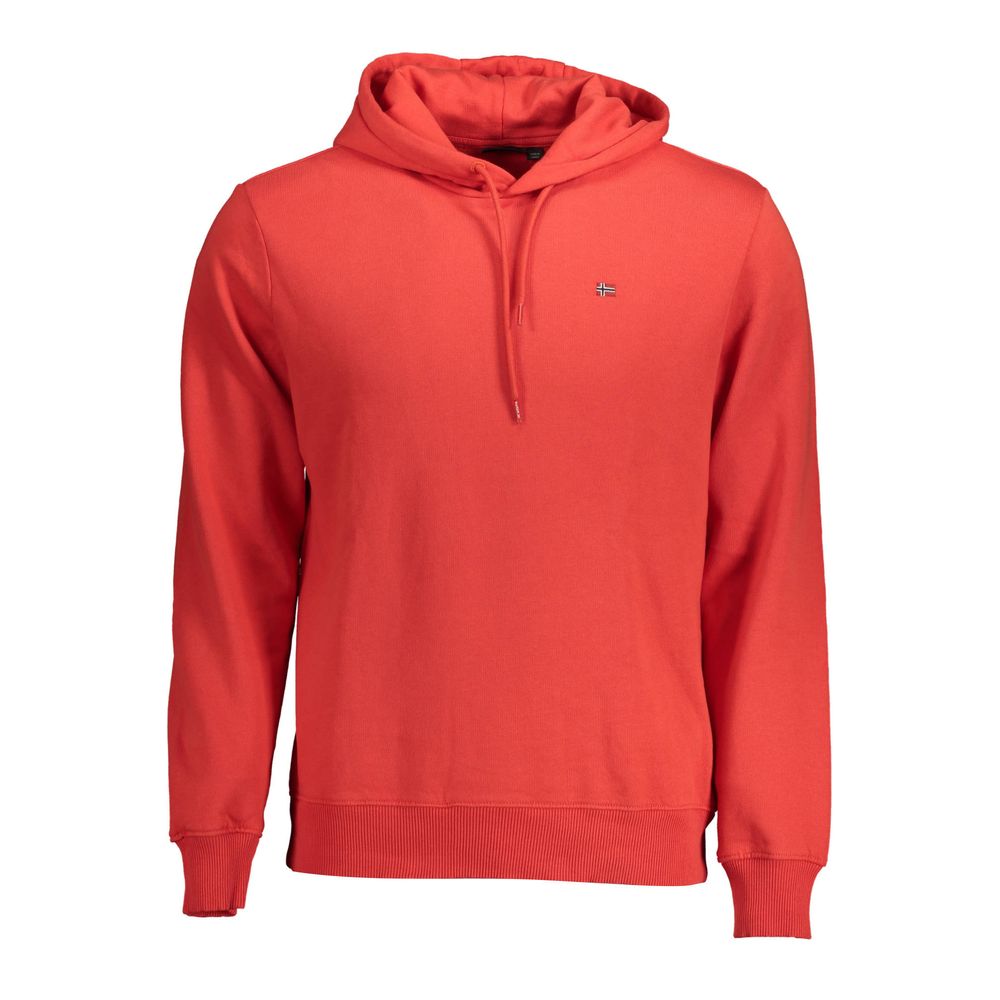 Napapijri Roter Baumwollpullover für Männer