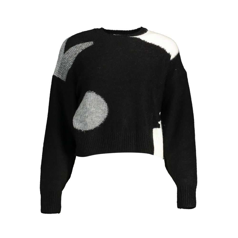 Desigual Schwarzer Polyester-Pullover