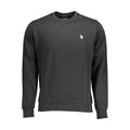 U.S. POLO ASSN. Schwarzer Baumwollpullover für Männer