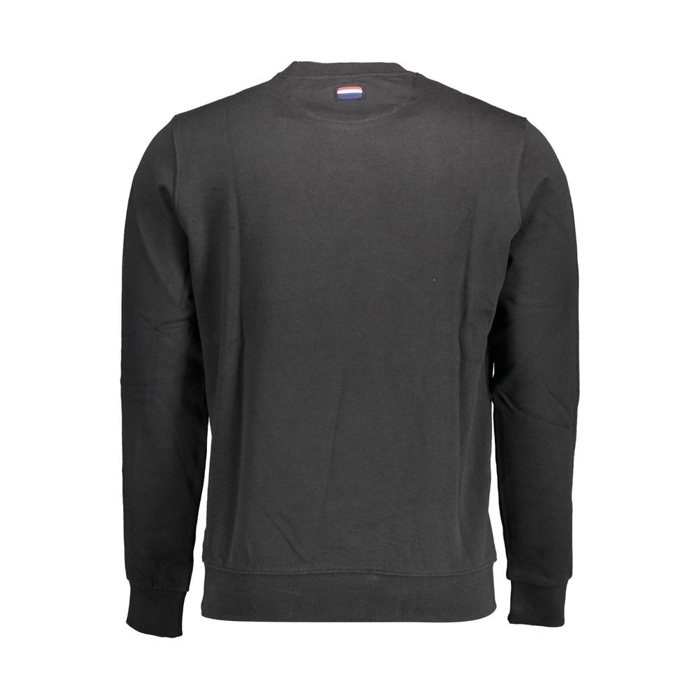 U.S. POLO ASSN. Schwarzer Baumwollpullover für Männer