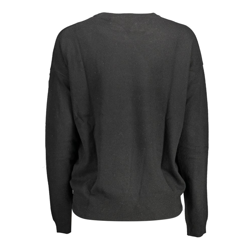 U.S. POLO ASSN. Schwarzer Wollpullover