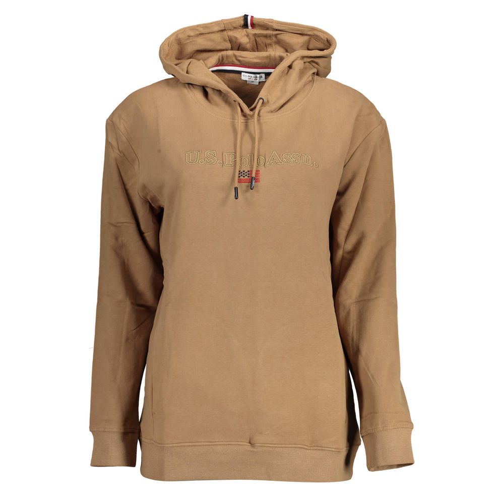 U.S. POLO ASSN. Women's Brown Cotton Sweater