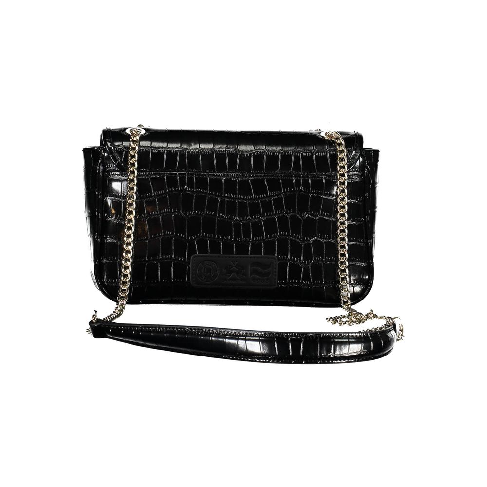 La Martina Schwarze Polyethylen-Handtasche