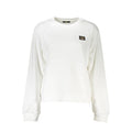 Cavalli Class Weißer Baumwollpullover für Frauen