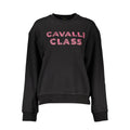 Cavalli Class Schwarzer Baumwollpullover für Frauen