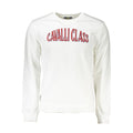 Cavalli Class Men's White Cotton Sweater