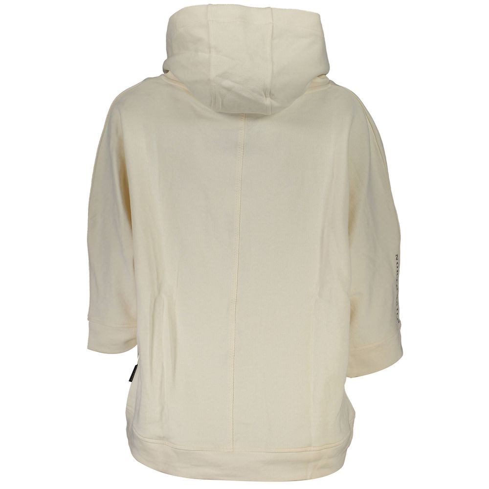 North Sails Weißer Baumwollpullover mit Kapuze für Frauen