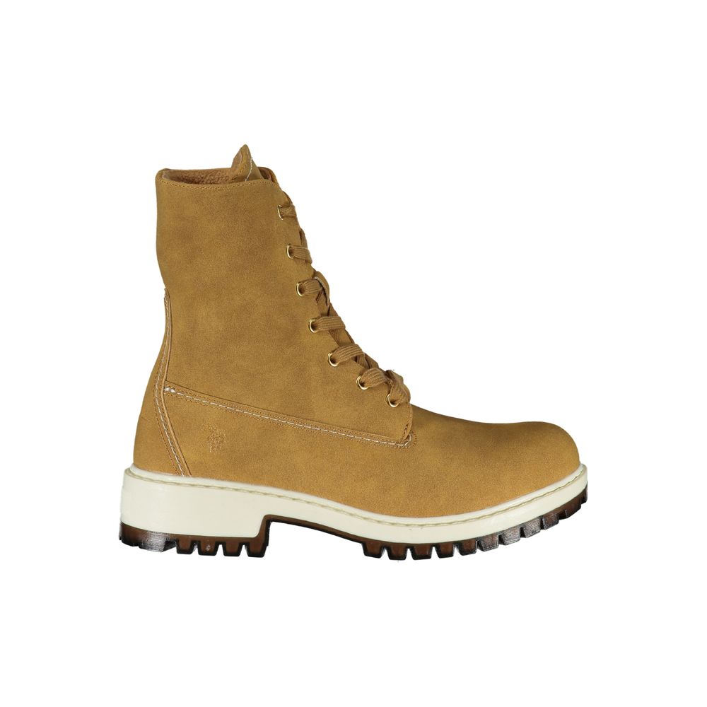 U.S. POLO ASSN. Brauner Polyester Damenstiefel