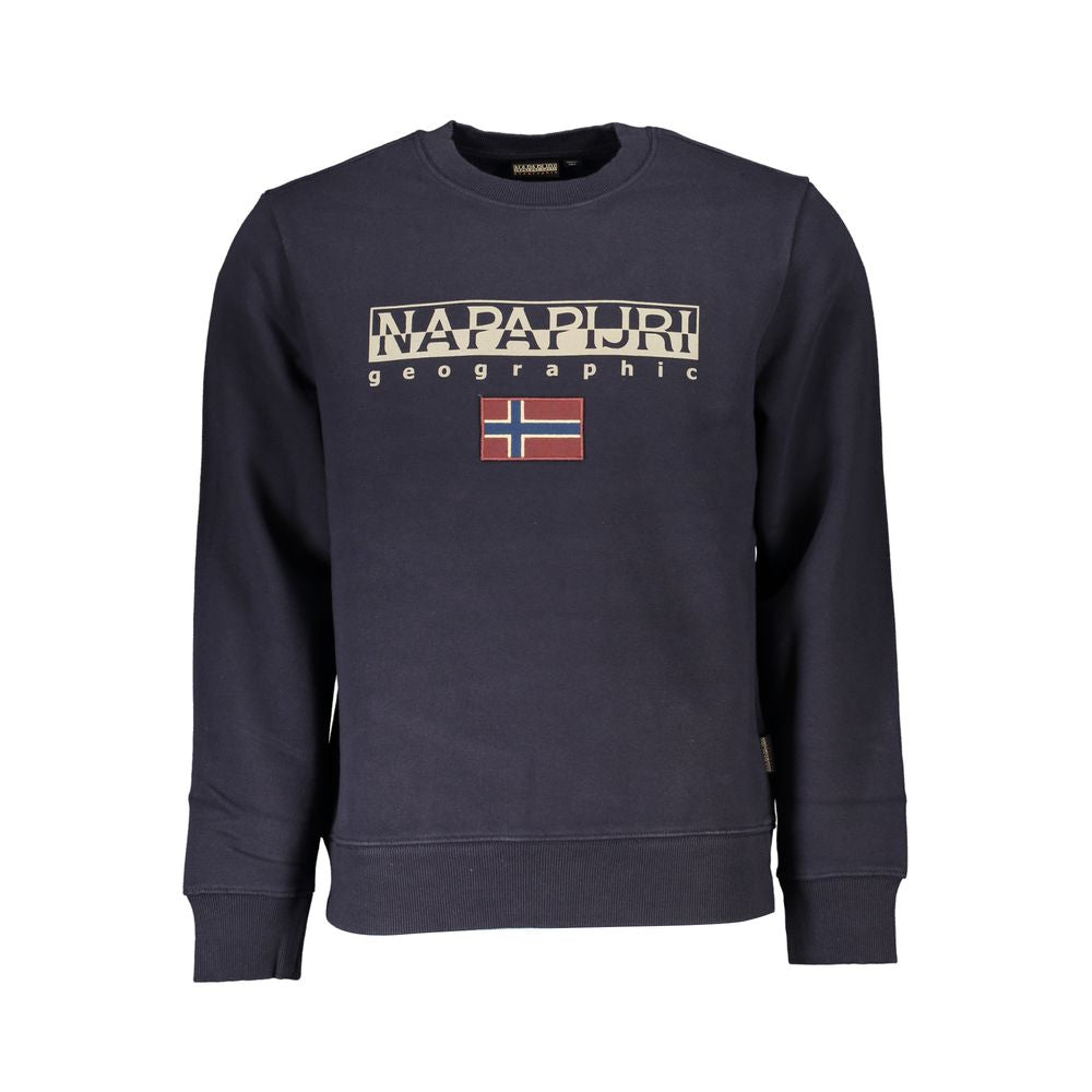 Napapijri Blue Cotton Jumper for Men