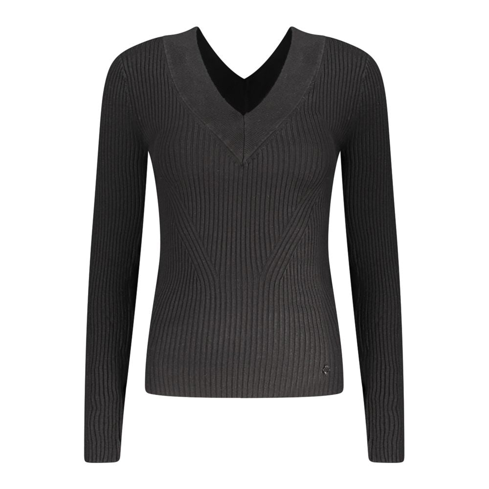 Guess Jeans Schwarzer Viskose-Pullover