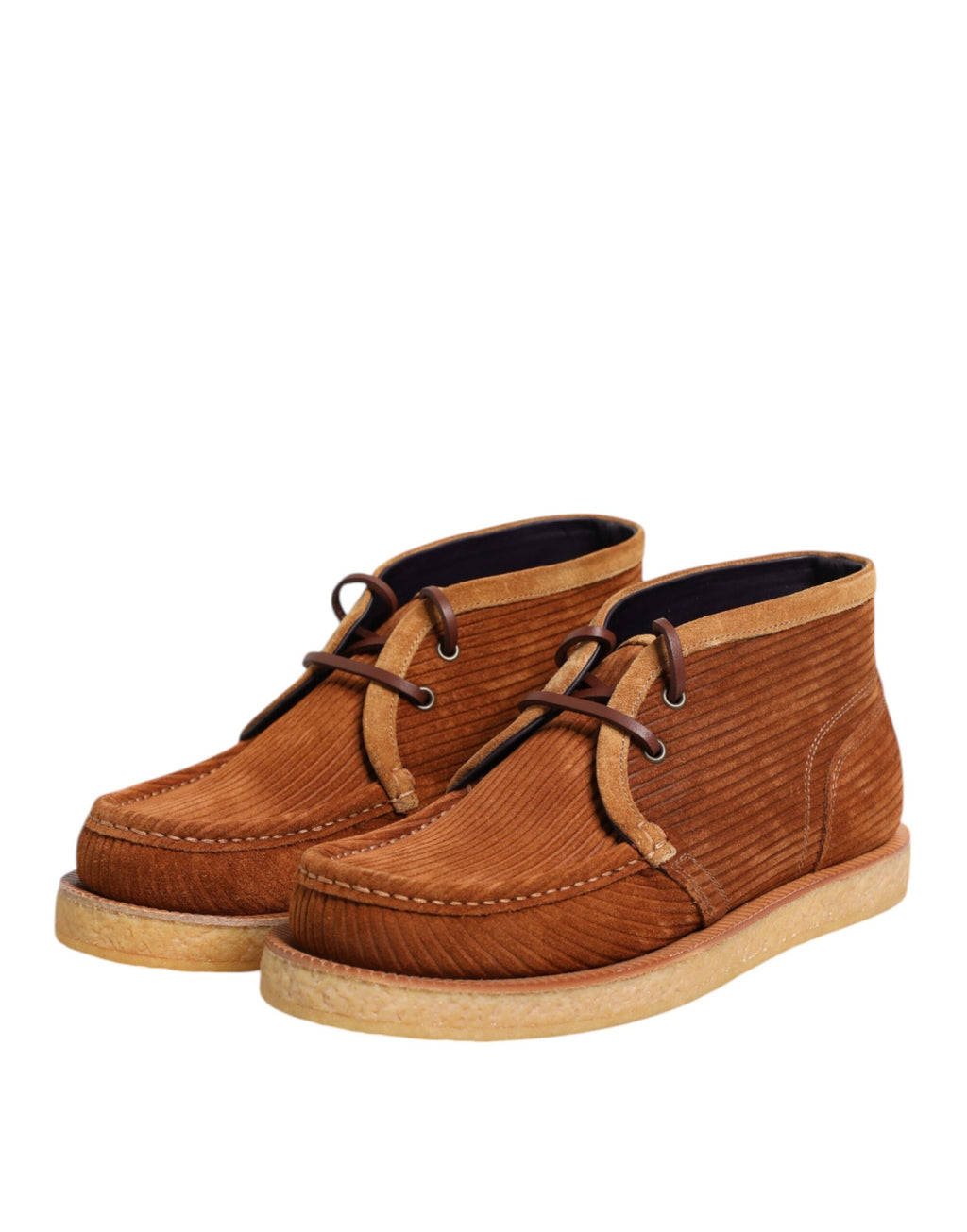 Dolce & Gabbana Brown Suede Nubuck Desert Boots Shoes