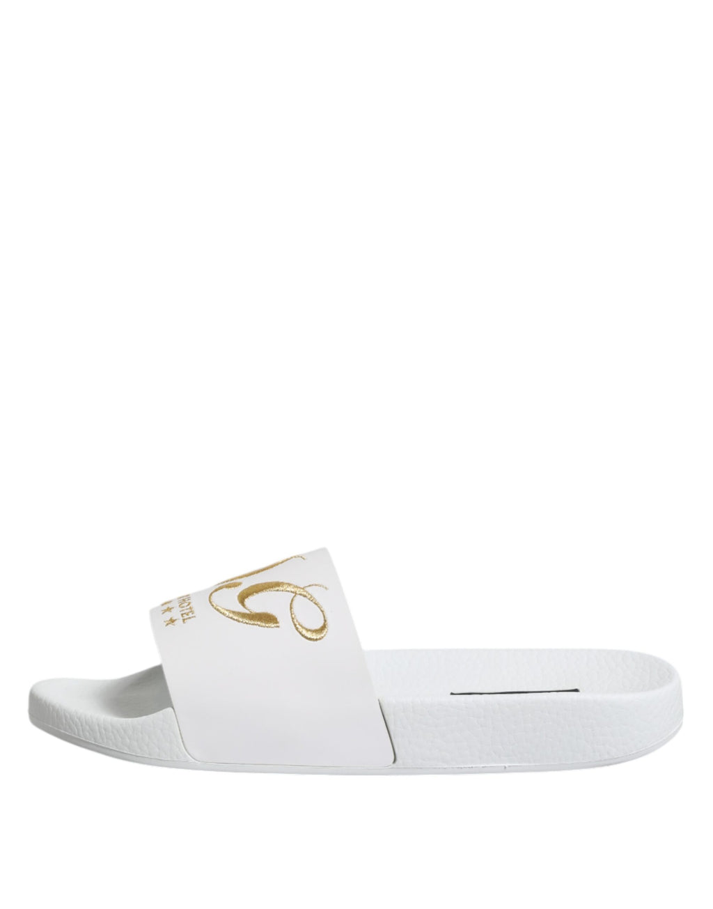 Dolce & Gabbana White Leather Mules Sandals Beachwear Shoes