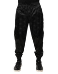 Dolce & Gabbana Black Logo DG Print Men's Jogger Sweatpants
