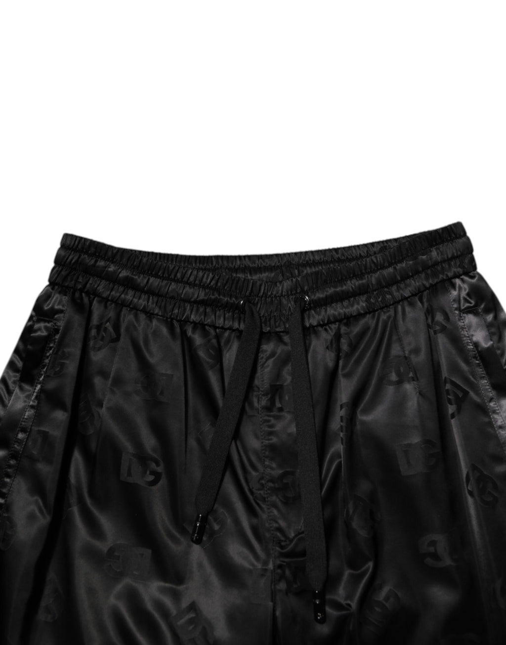 Dolce & Gabbana Black Logo DG Print Men's Jogger Sweatpants