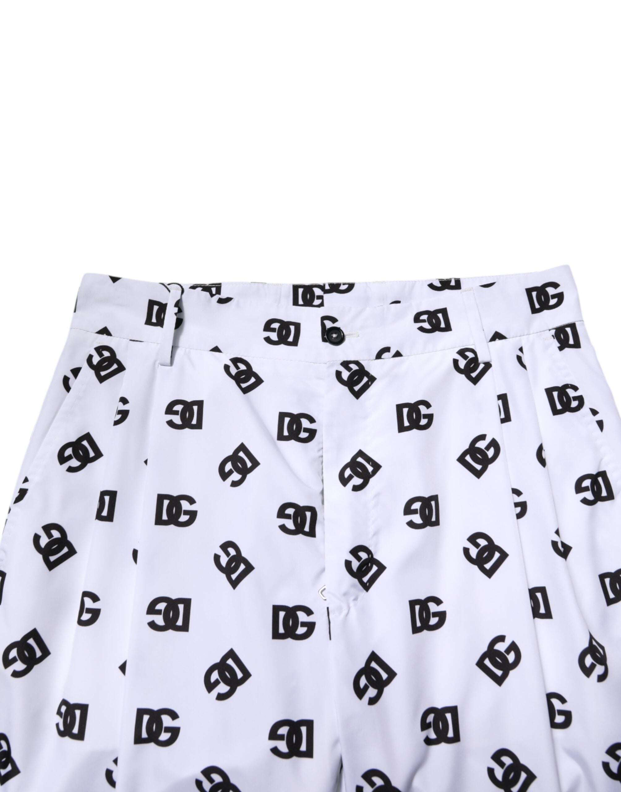 Dolce & Gabbana Weiße Logo-Baumwoll-Skinny-Denim-Hose