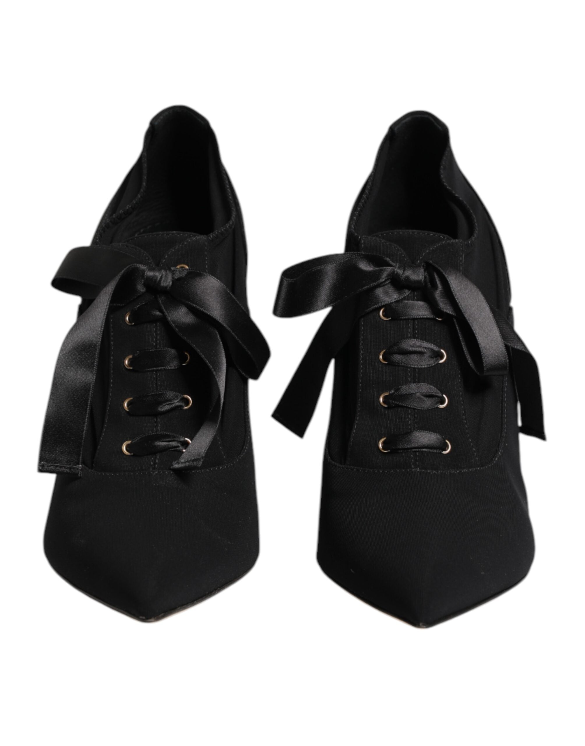 Dolce & Gabbana Schwarze Spitze Stiletto Heels Pumps Schuhe