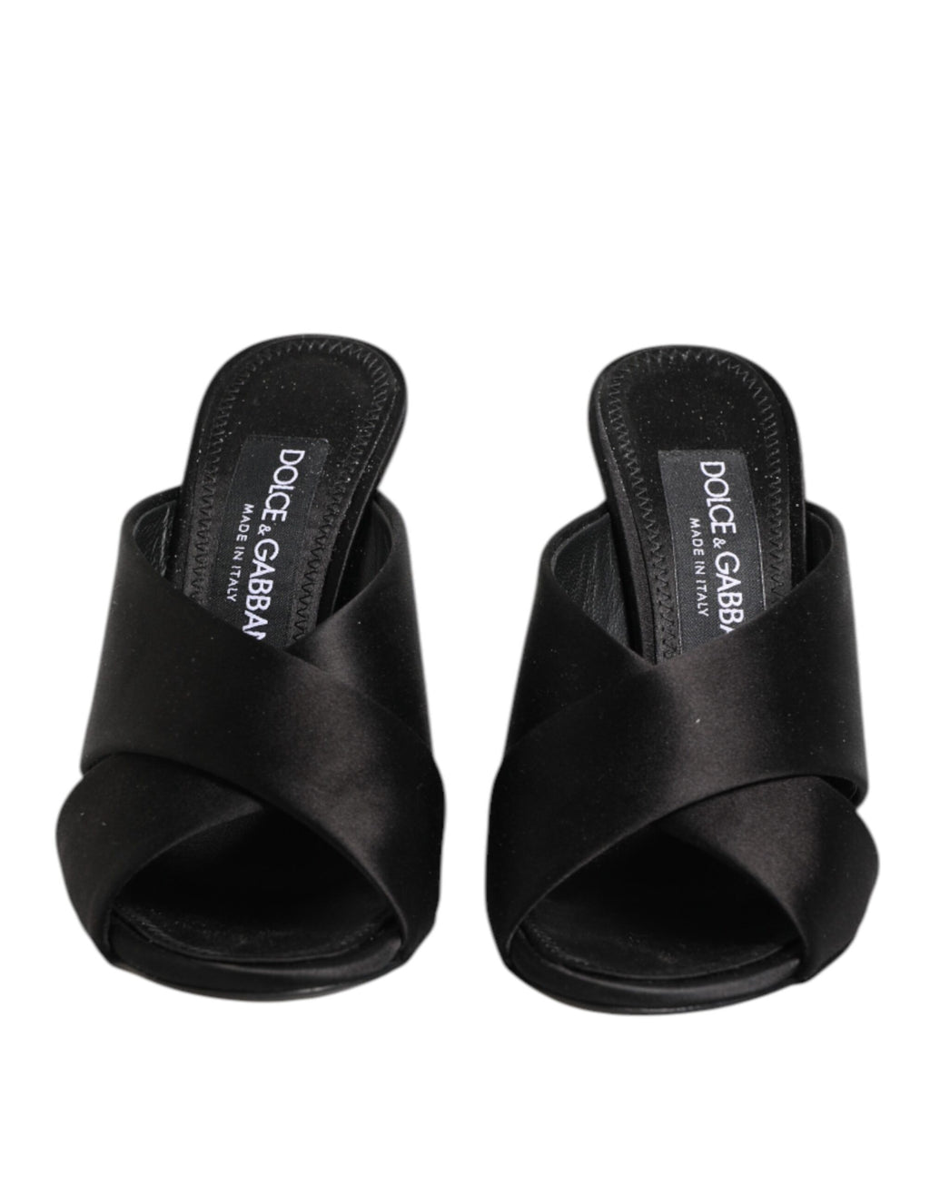 Dolce & Gabbana Black Keira Baroque High Heel Sandals Shoes
