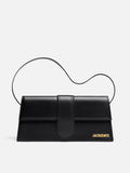 Jacquemus Schwarze Lederhandtasche Le Bambino Long