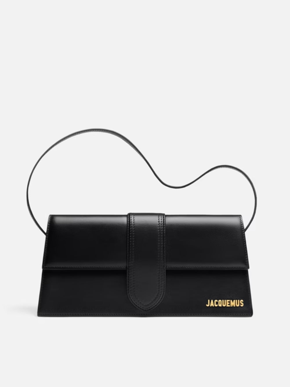 Jacquemus Schwarze Lederhandtasche Le Bambino Long