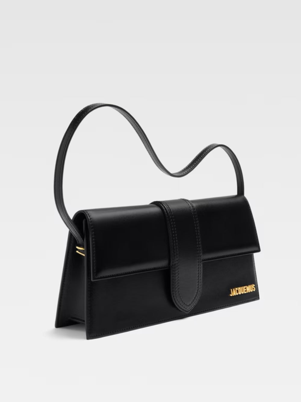 Jacquemus Schwarze Lederhandtasche Le Bambino Long