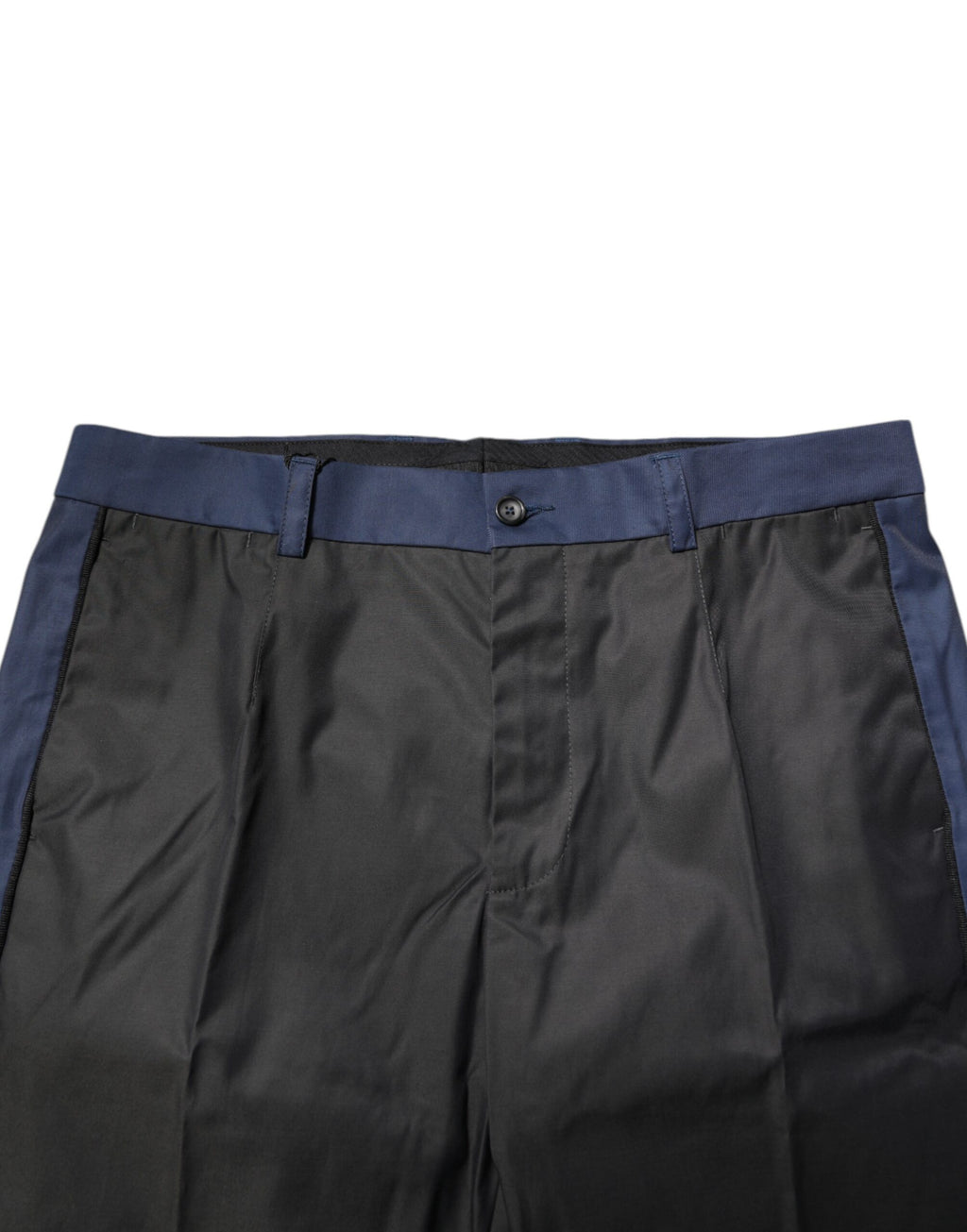 Dolce & Gabbana Grey Blue Cotton 3/4 Chinos Crop Trousers