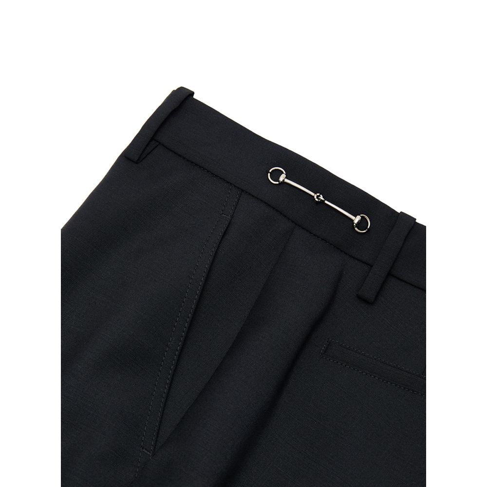 Gucci Schwarze Woll-Hosen für formelle Anlässe