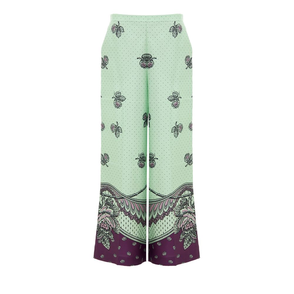 Gucci Green Silk Everyday Trousers