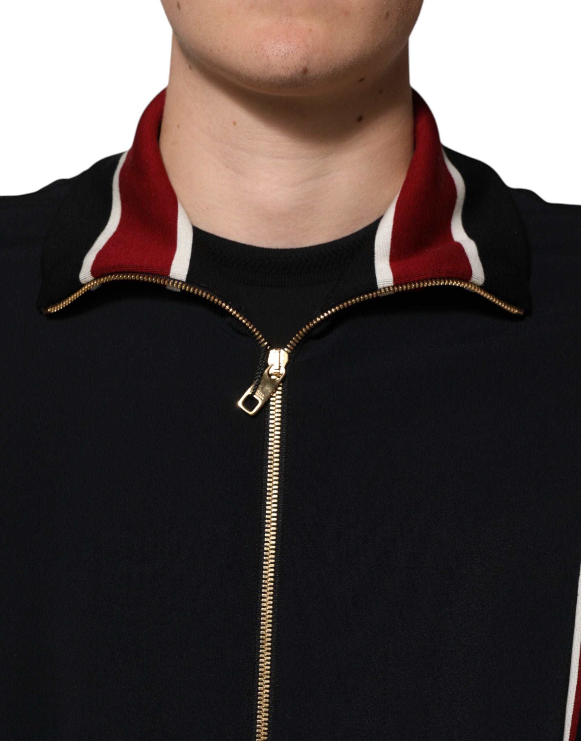 Dolce & Gabbana Black DG King Full-Zip Sweatshirt