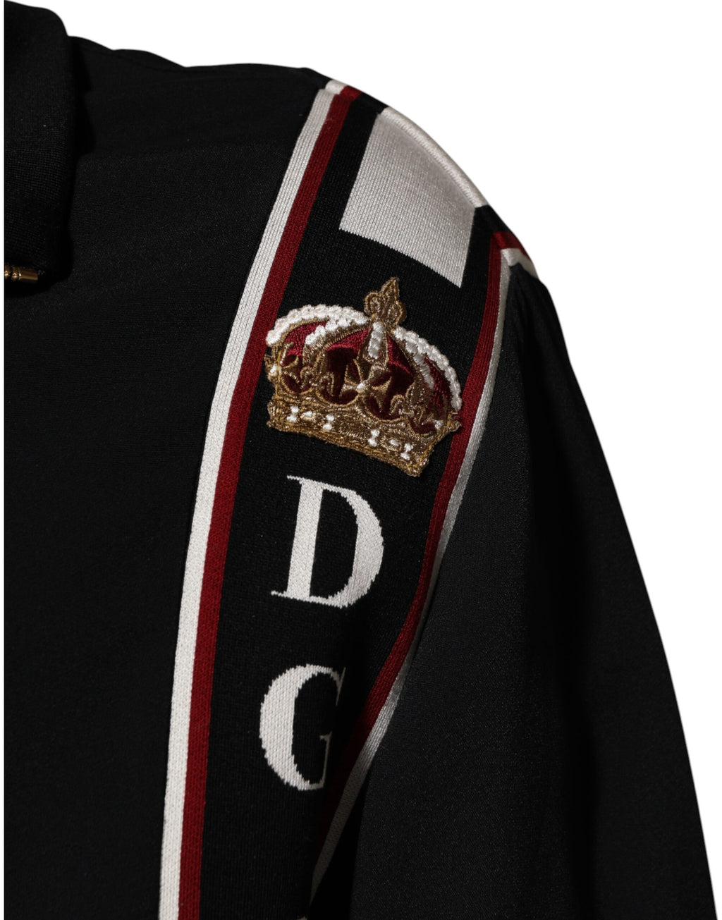 Dolce & Gabbana Black DG King Full-Zip Sweatshirt