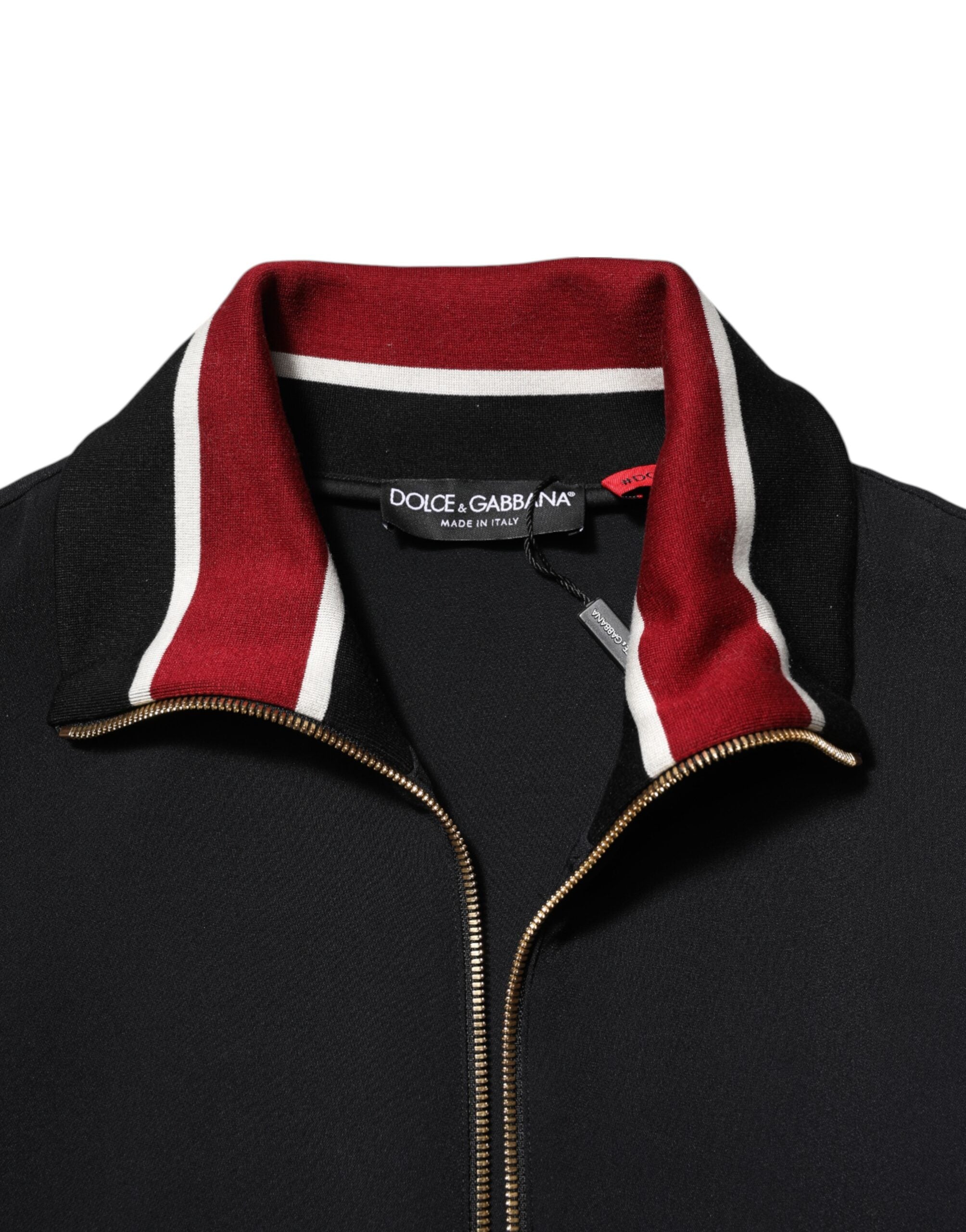 Dolce & Gabbana Black DG King Full-Zip Sweatshirt