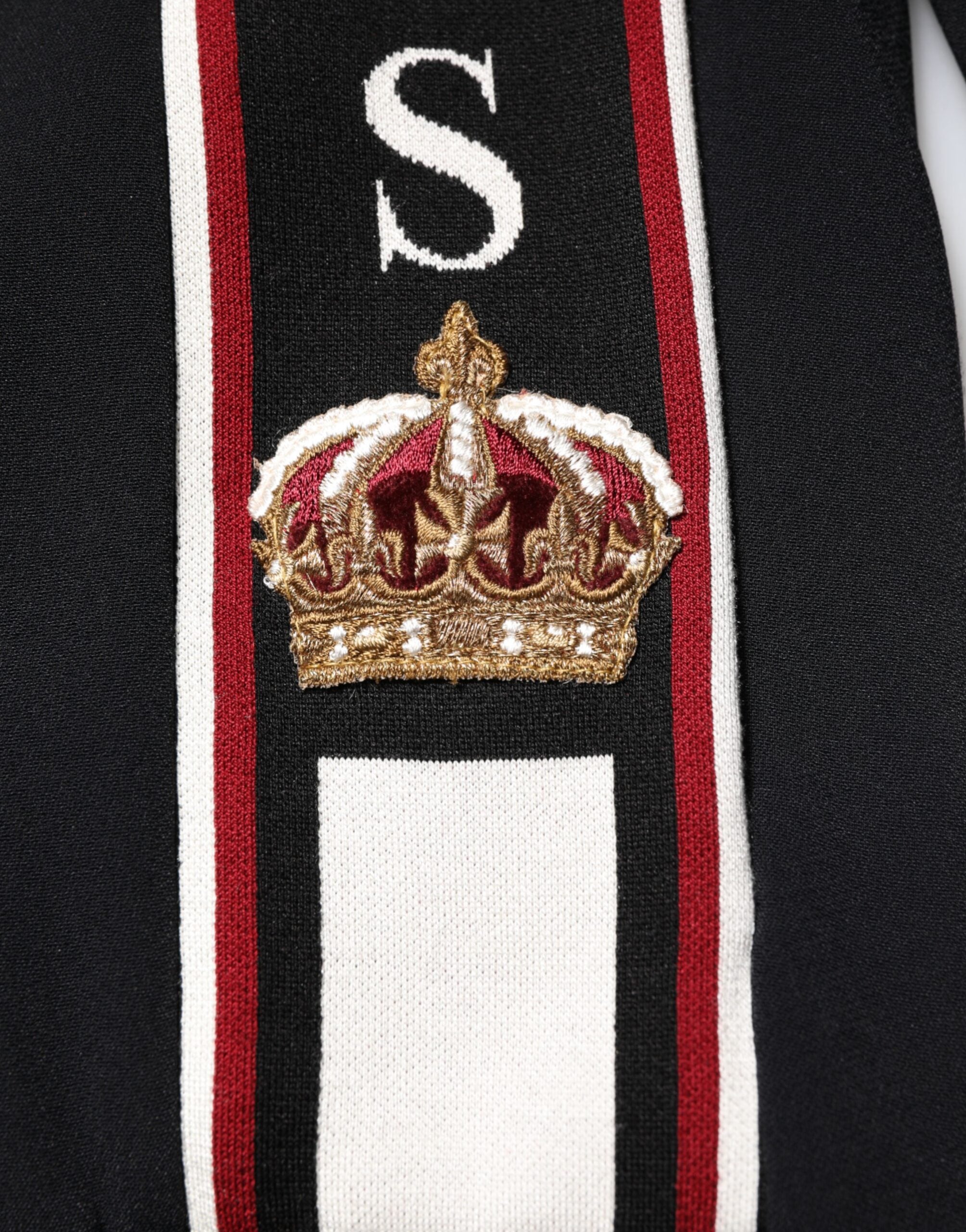 Dolce & Gabbana Black DG King Full-Zip Sweatshirt