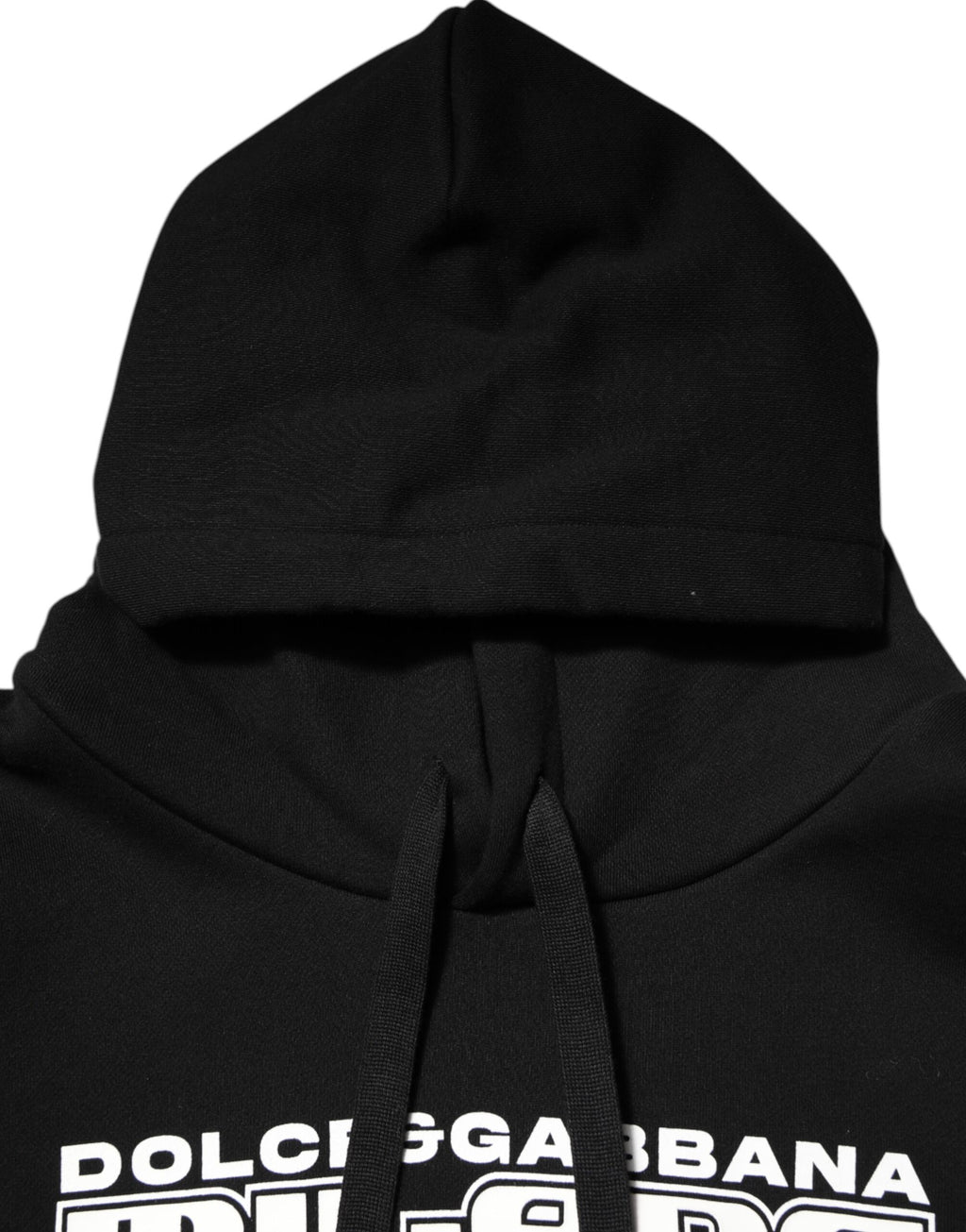Dolce & Gabbana Black DG Milano Logo Print Cotton Hoodie