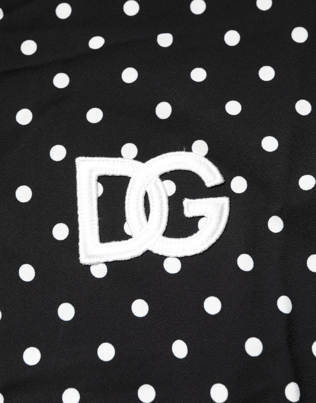 Dolce & Gabbana Black Polka-Dot Short-Sleeved Polo T-Shirt with Collar