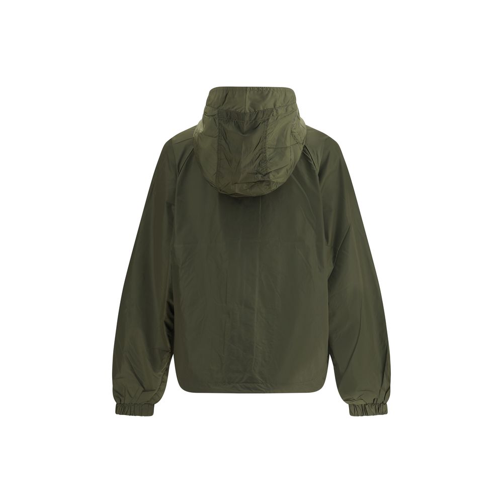Ganni Grüne Nylon-Jacke