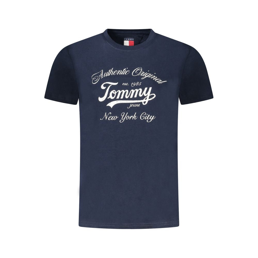 Tommy Hilfiger T-Shirt aus blauer Baumwolle für Frauen