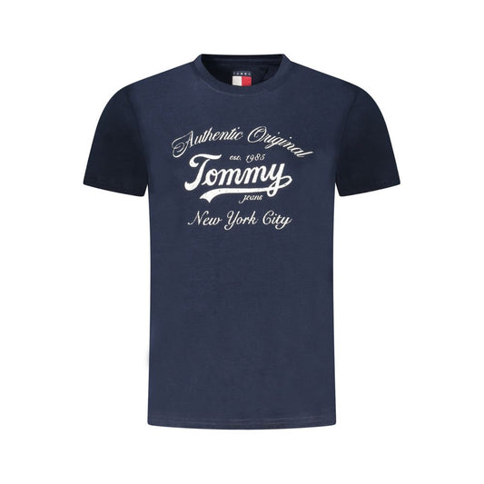 Tommy Hilfiger T-Shirt aus blauer Baumwolle für Frauen