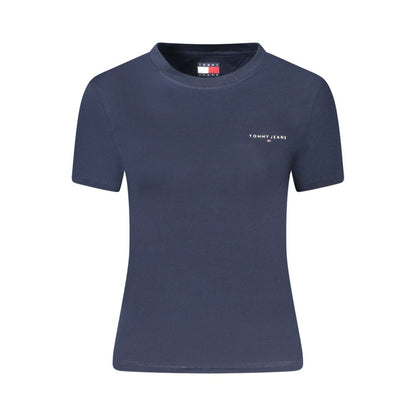 Tommy Hilfiger T-Shirt aus blauer Baumwolle für Frauen