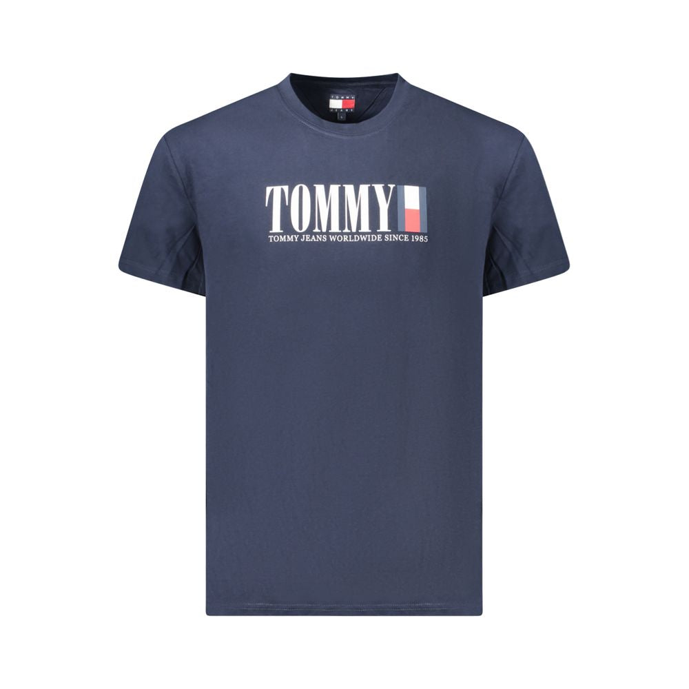 Tommy Hilfiger Blaues Baumwoll-T-Shirt für Herren