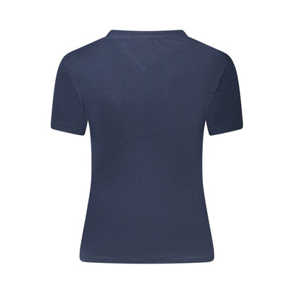 Tommy Hilfiger T-Shirt aus blauer Baumwolle für Frauen