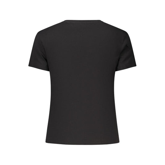 Tommy Hilfiger Schwarzes Baumwoll-T-Shirt