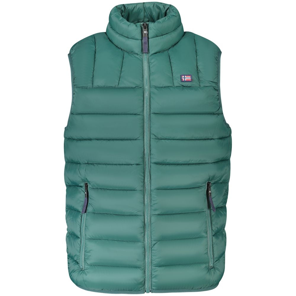 Norway 1963 Grüne ärmellose Jacke aus Polyamid