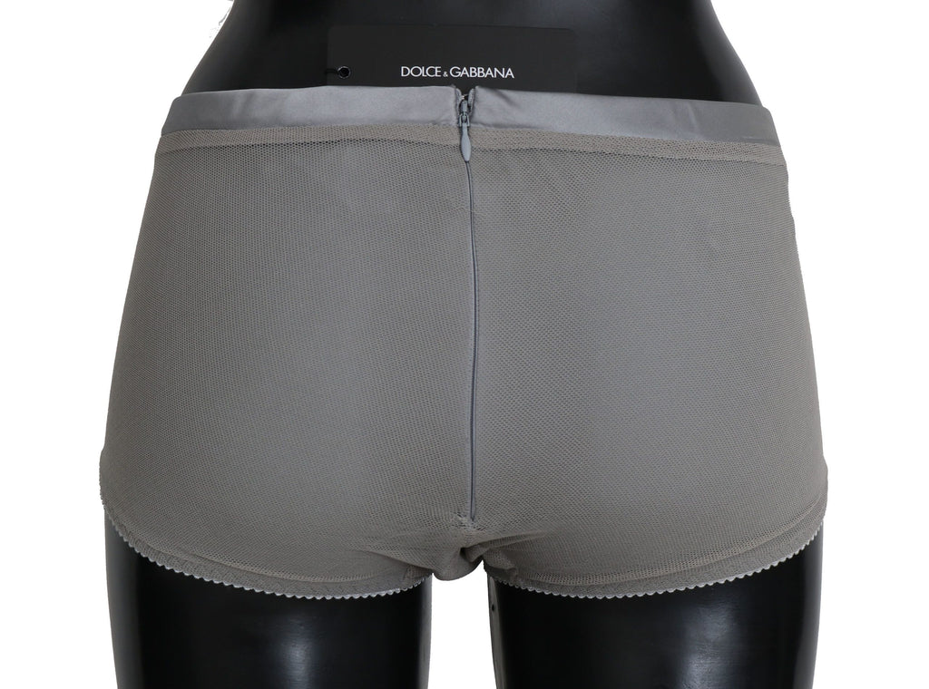 Dolce & Gabbana Underwear Silver with Mesh Silk Bottom