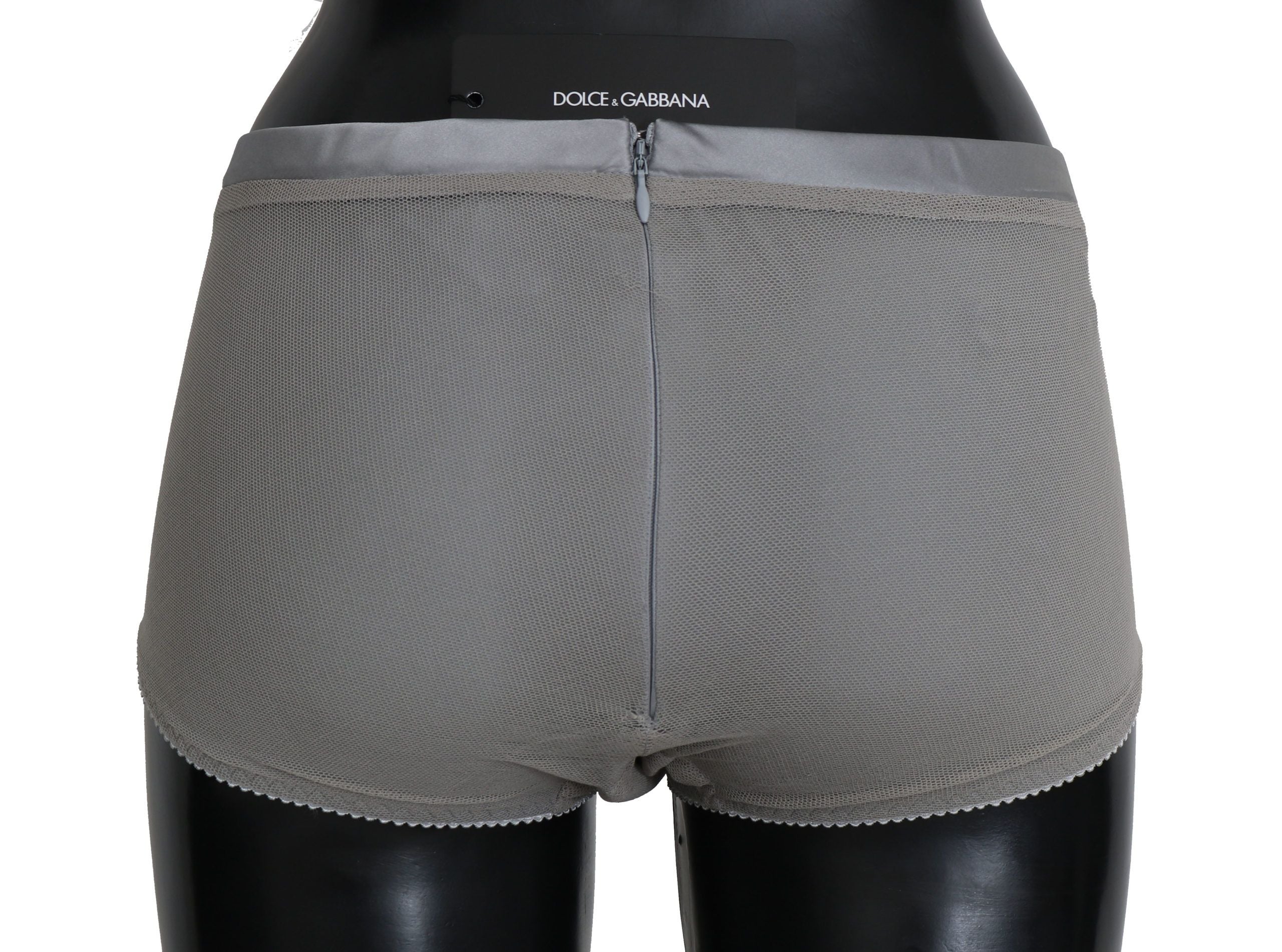 Dolce & Gabbana Underwear Silver with Mesh Silk Bottom