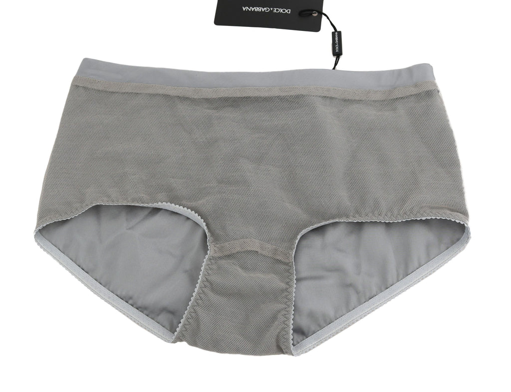 Dolce & Gabbana Underwear Silver with Mesh Silk Bottom