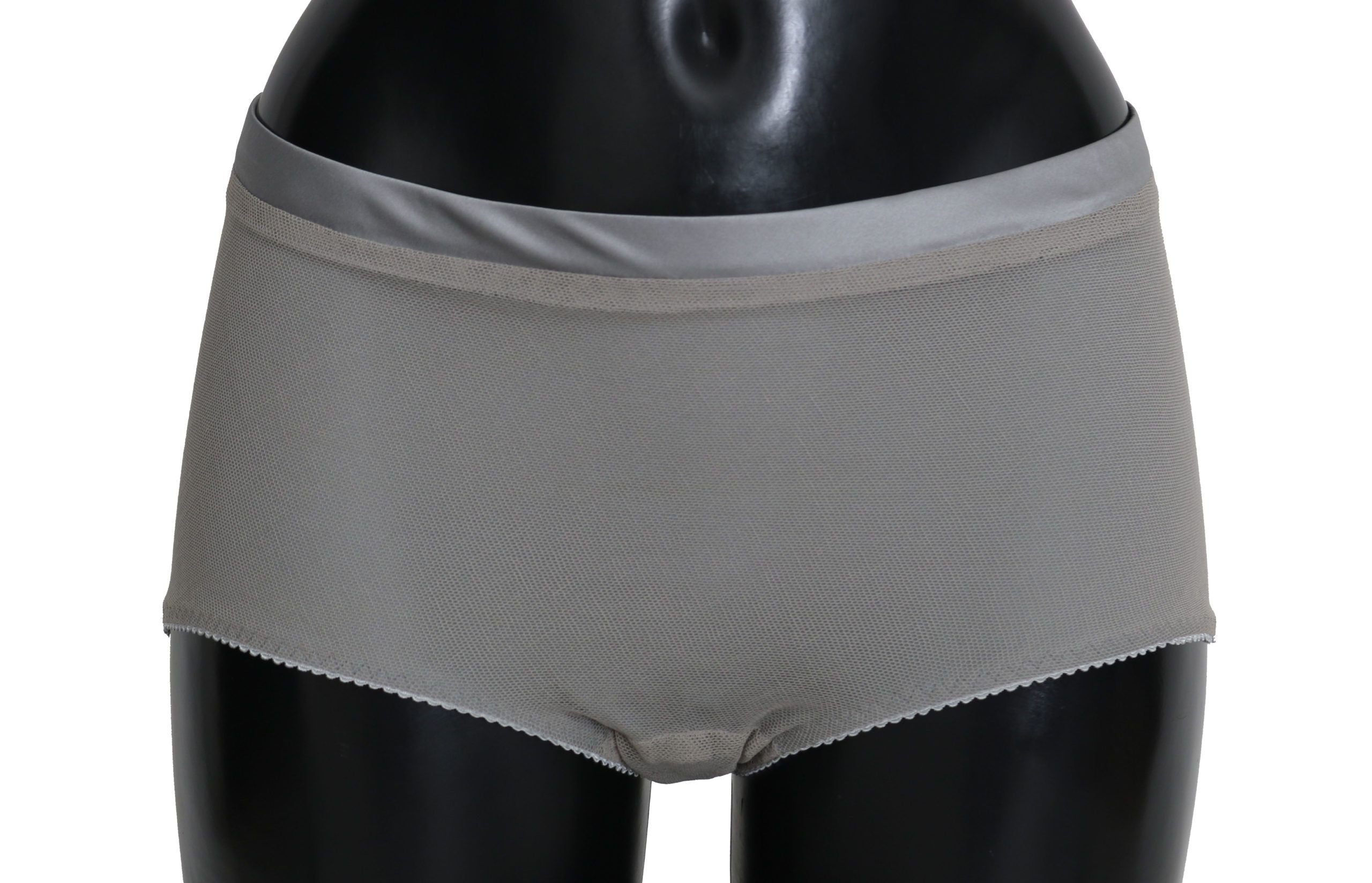 Dolce & Gabbana Underwear Silver with Mesh Silk Bottom