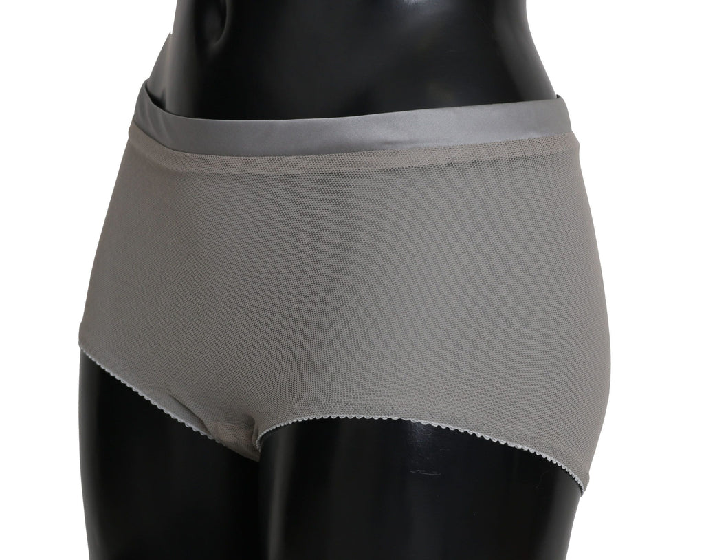Dolce & Gabbana Underwear Silver with Mesh Silk Bottom
