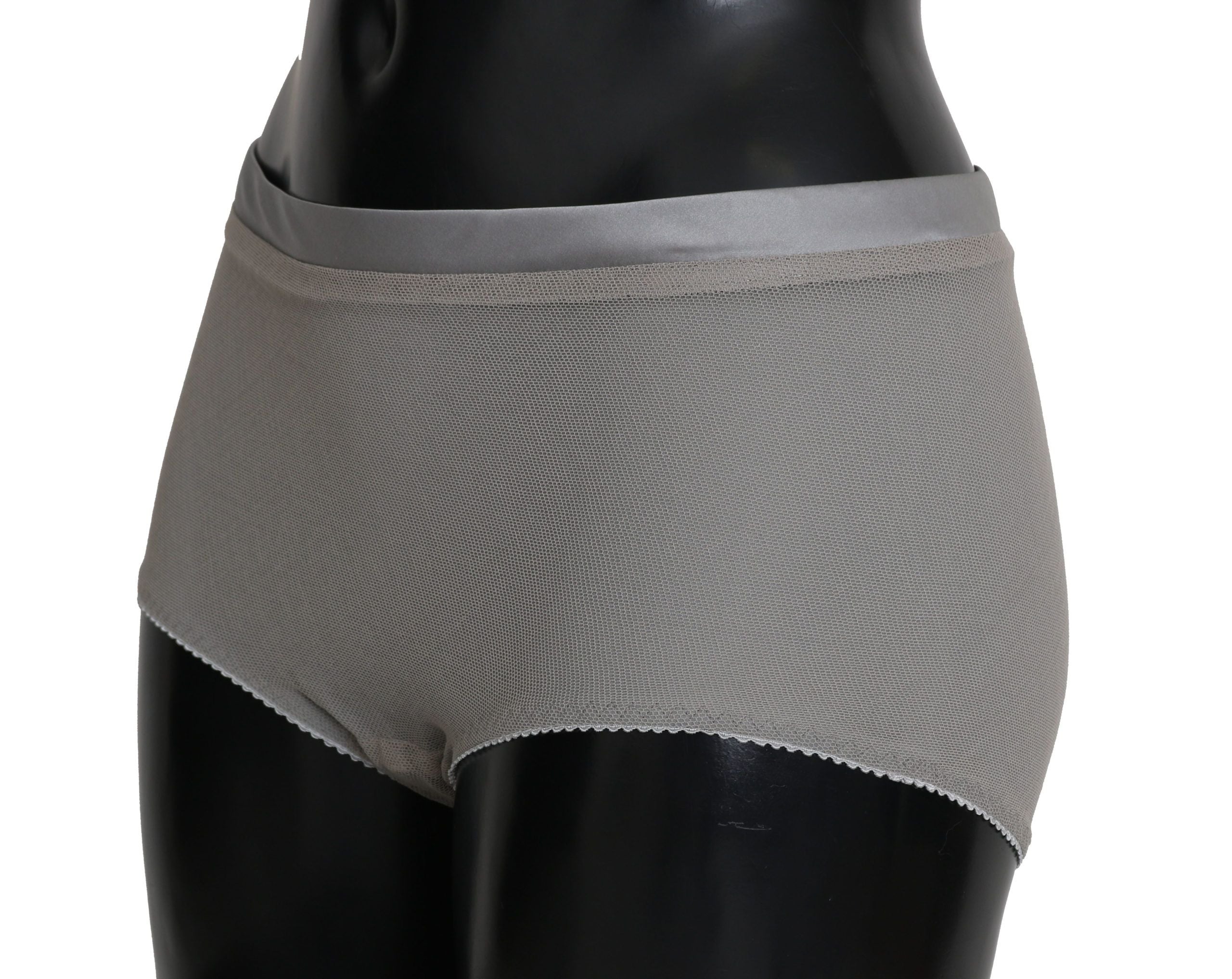 Dolce & Gabbana Underwear Silver with Mesh Silk Bottom