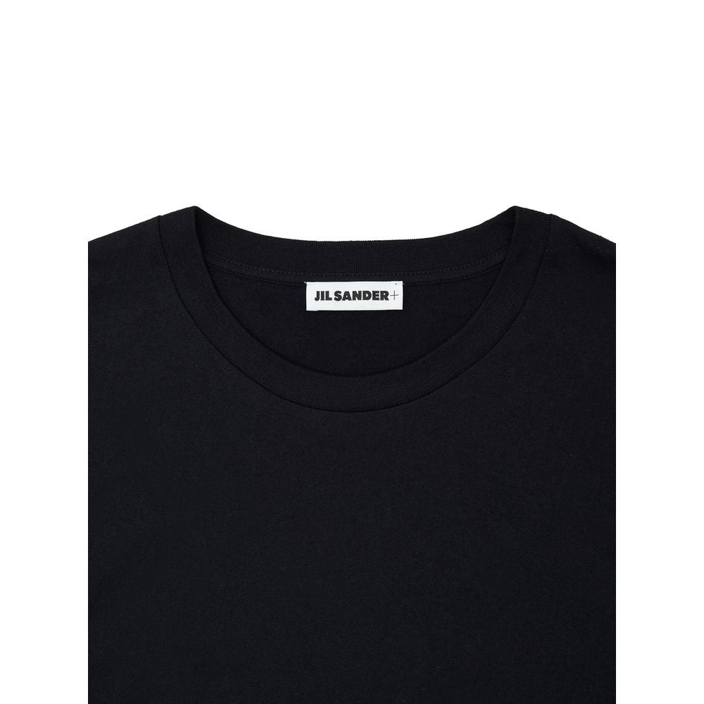 Jil Sander Long Black Cotton Dress